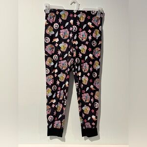 Hasbro My Little Pony Girls Black Polyester Pajama Pants Besties, Size 10-12